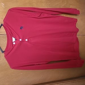 Red long sleeve shirt